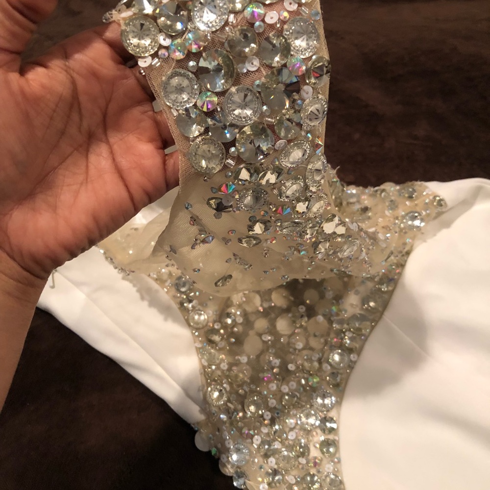 Short One-Shoulder Prom Dress - Picture 4 of 6